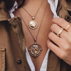 Double Coin Gold Necklace